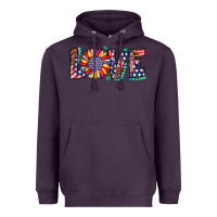Plum love sunflower usa flag leopard Heavyweight Hoodie - Artiststas
