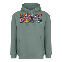 Sage love sunflower usa flag leopard Heavyweight Hoodie - Artiststas
