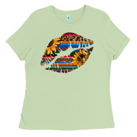 Matcha Aztec Sunflower Lips Ladies Tee - Bettercallsaul