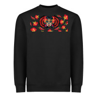 Black sugar skull rose libbey glass Heavyweight Sweatshirt - BundleAndBundleShop