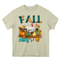 Mossy Fall Vibes Chicken Heavy Core Tee - LillyAllenDesigns