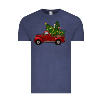 Vintage Denim Christmas Trees With Truck Vintage Tee - RanaPortraitStore