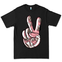 Black baseball peace sign Premium Tee - Jasminsmagicworld