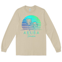 Mushroom Vintage Aruba Beach Tropical Vibes Vacation Souvenir Gift Long Sleeve Tee - minhPixels