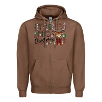 Chestnut little miss christmas Zipper Hoodie - CowhideDigitalArt