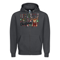 Smoke little miss christmas Zipper Hoodie - CowhideDigitalArt