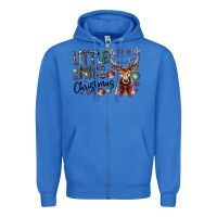 True Royal little miss christmas Zipper Hoodie - CowhideDigitalArt