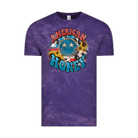 Cloud Purple American honey smiley Vintage Tee - HowdyJamesFarm