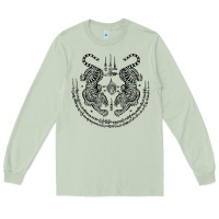 Matcha sak yant thai tattoo twin tiger muay magical thailand gifts t shirt Long Sleeve Tee - minhPixels