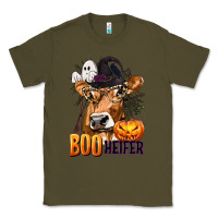 Army Green Boo Heifer Cow with Halloween Classic Tee - texasbilliewilder