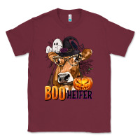Burgundy Boo Heifer Cow with Halloween Classic Tee - texasbilliewilder