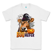 White Boo Heifer Cow with Halloween Classic Tee - texasbilliewilder