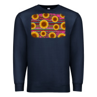Navy cinco de mayo sunflower background Premium Sweatshirt - Artiststas