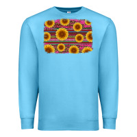 Ocean Blue cinco de mayo sunflower background Premium Sweatshirt - Artiststas