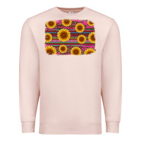 Pale Pink cinco de mayo sunflower background Premium Sweatshirt - Artiststas