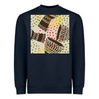 Navy african drum seamless pattern Heavyweight Sweatshirt - BundleAndBundleShop
