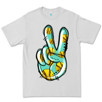 Dove Grey softball peace sign Premium Tee - Jasminsmagicworld