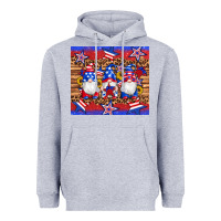 Heather Grey american flag gnomes star leopard glitter tumbler Heavyweight Hoodie - Artiststas