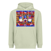 Matcha american flag gnomes star leopard glitter tumbler Heavyweight Hoodie - Artiststas