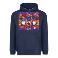 Navy american flag gnomes star leopard glitter tumbler Heavyweight Hoodie - Artiststas