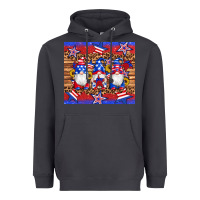 Smoke american flag gnomes star leopard glitter tumbler Heavyweight Hoodie - Artiststas