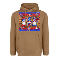 American Flag Gnomes Star Leopard Glitter Tumbler Heavyweight Hoodie | Teevron