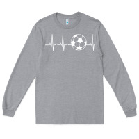 Heather Grey soccer hoodie for teens, men, & women   soccer lover gift pullover hoo Long Sleeve Tee - minhPixels