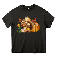 Asphalt Fall Squirrel Heavy Core Tee - LillyAllenDesigns