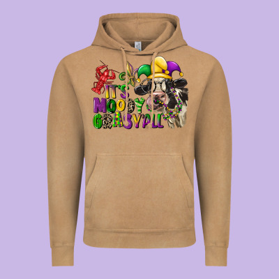 Its Moody Gras Yall Vintage Hoodie Designed By Cowgirlartshop