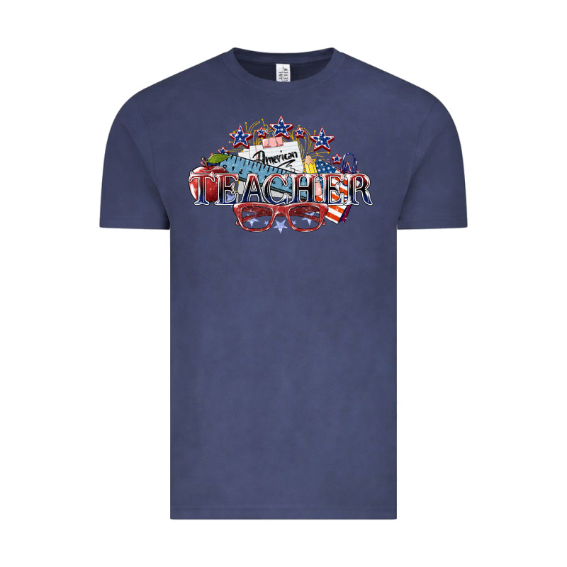 American Teacher 4th Of July Vintage Tee by HowdyJamesFarm | Teevron