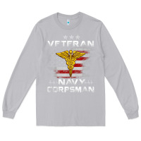 Moon Dust Veteran Navy Corpsman Patriotic 4th of July Gifts Long Sleeve Tee - minhPixels