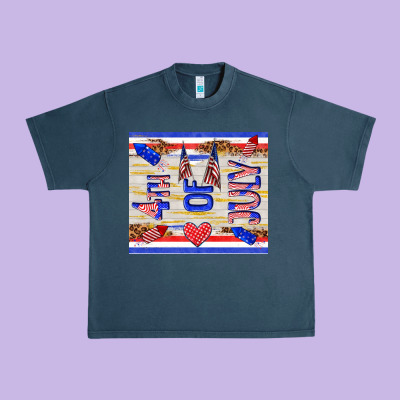 4 Th Of July Urban Heavy Tee Designed By Tumblerdesignbyshophia