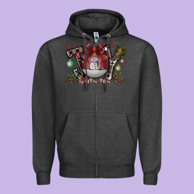 Joy Zipper Hoodie Designed By Cowhidedigitalart
