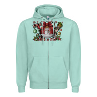 Seafoam joy Zipper Hoodie - CowhideDigitalArt