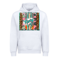 White racing brushstroke Urban Hoodie - AdoDesignShop