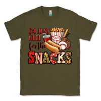 Army Green i'm just here for the snacks baseball Classic Tee - Jasminsmagicworld