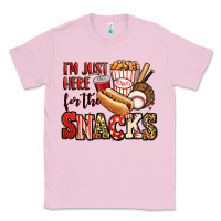 Bubblegum Pink i'm just here for the snacks baseball Classic Tee - Jasminsmagicworld