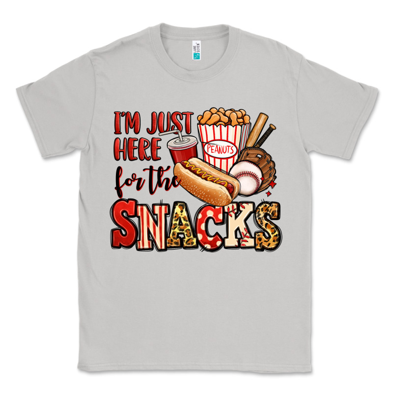 I'm Just Here For The Snacks Baseball Classic Tee by Jasminsmagicworld | Teevron