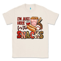 Natural i'm just here for the snacks baseball Classic Tee - Jasminsmagicworld