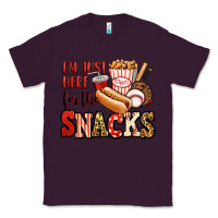 Plum i'm just here for the snacks baseball Classic Tee - Jasminsmagicworld