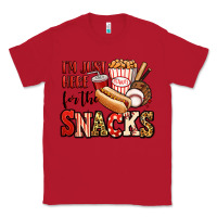 Red i'm just here for the snacks baseball Classic Tee - Jasminsmagicworld