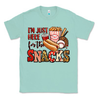 Seafoam i'm just here for the snacks baseball Classic Tee - Jasminsmagicworld