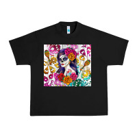 Black sugar skull girl Urban Heavy Tee - RanaPortraitStore