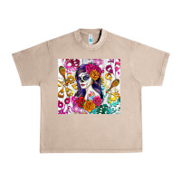 French Oak sugar skull girl Urban Heavy Tee - RanaPortraitStore
