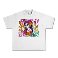 Lunar Rock sugar skull girl Urban Heavy Tee - RanaPortraitStore