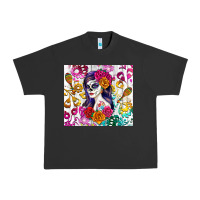 Sugar Skull Girl Urban Heavy Tee | Teevron