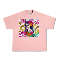 Salmon sugar skull girl Urban Heavy Tee - RanaPortraitStore