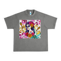 Tornado sugar skull girl Urban Heavy Tee - RanaPortraitStore