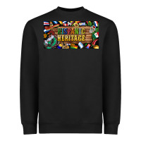 Black hispanic heritage license plate Heavyweight Sweatshirt - BundleAndBundleShop