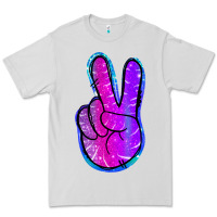Dove Grey Mermaid Peace Sign Premium Tee - Jasminsmagicworld